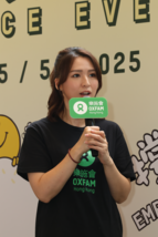 Celebrity Snow Suen Tso urges everyone to support the 2025 Oxfam Rice Event—"Fight Climate Change, Empower Smallholder Farmers."