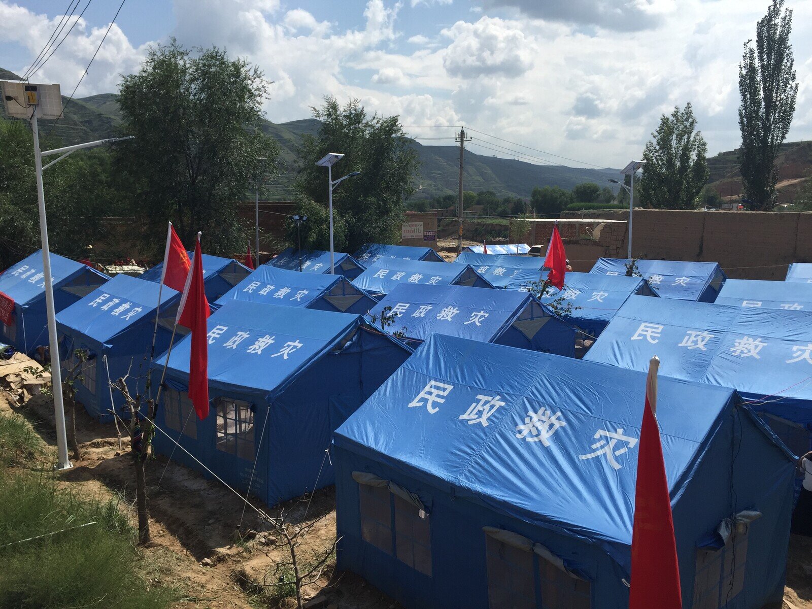 The Chinese government evacuated affected households to a sheltered area after the floods. (Photo: Oxfam Hong Kong)